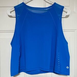 Lululemon sculpt cropped tank top back vent